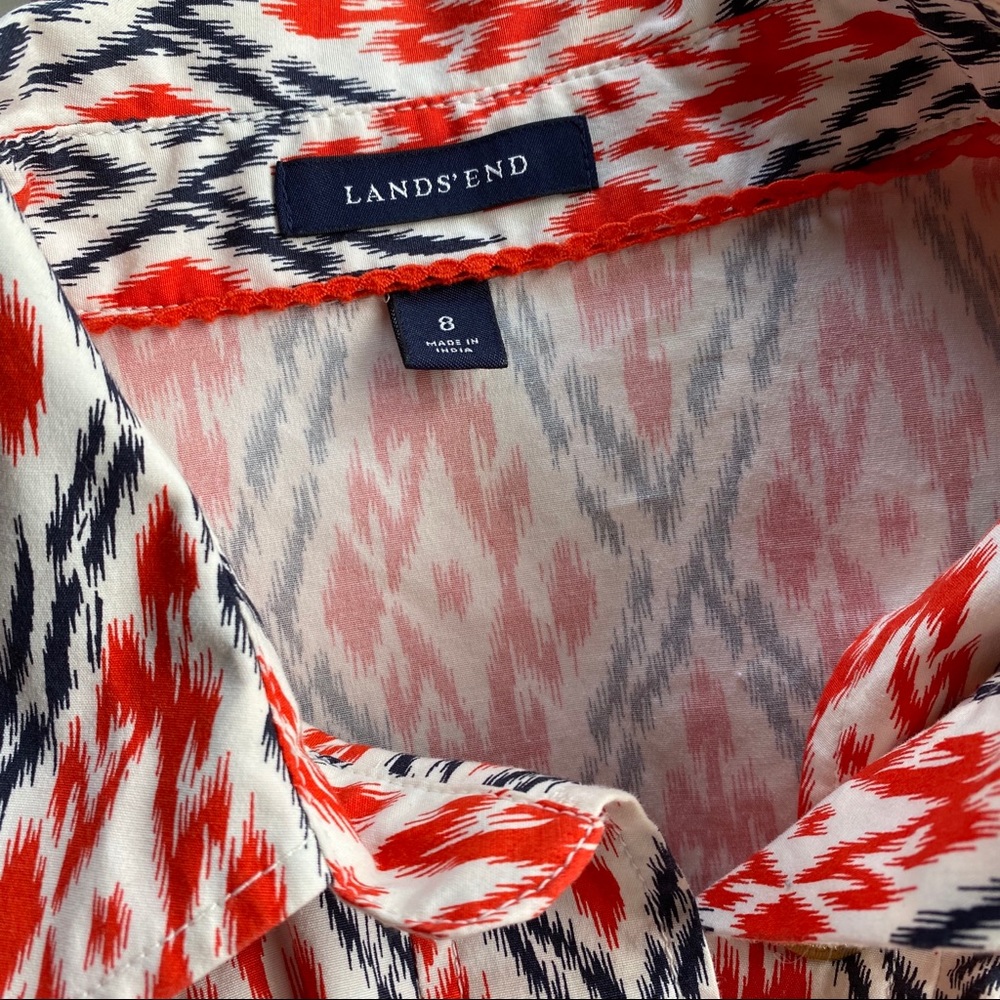 Lands’ End Ikat Shirt Dress - Picture 8 of 9